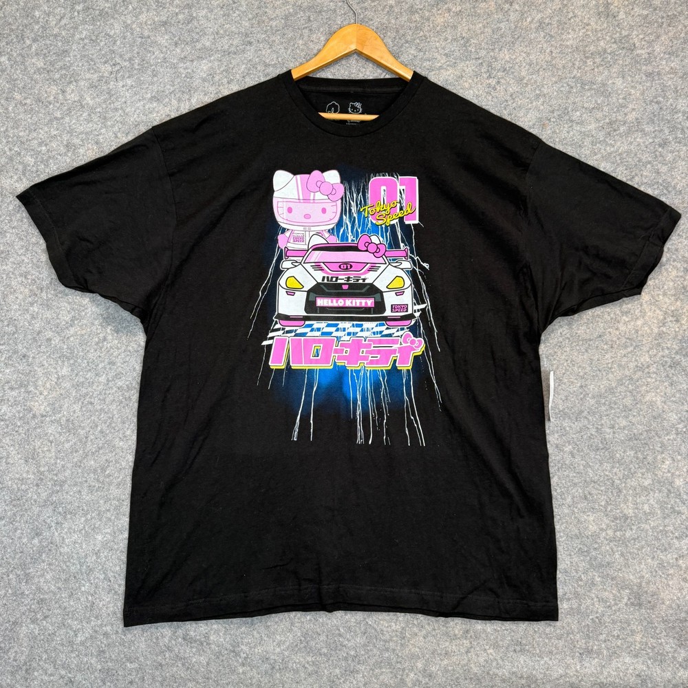 Hello Kitty Tokyo Speed Racing T Shirt Mens 3XL Cars Japanese Japan Graphic Rare