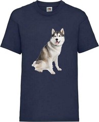 Husky Dog Pet Family Novelty T Shirt Various Colours And Sizes