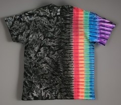 *New* 2XL – Sm Handmade Tie Dye, Cruncht Crinkle Bk Side Rainbow, Crew or V-Neck