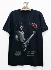 Lynyrd Skynyrd T-shirt, Tribute Steve Gaines Unisex Black T-shirt, Size S-5XL