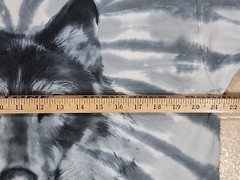 Vintage 2003 Liquid Blue Great Wolf Lodge Wolf Print Blue Tye Dye T-Shirt L