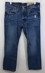 Vintage Hollister Y2K Men’s 32 X30 Boomer Low Rise Slim Boot Blue Jeans