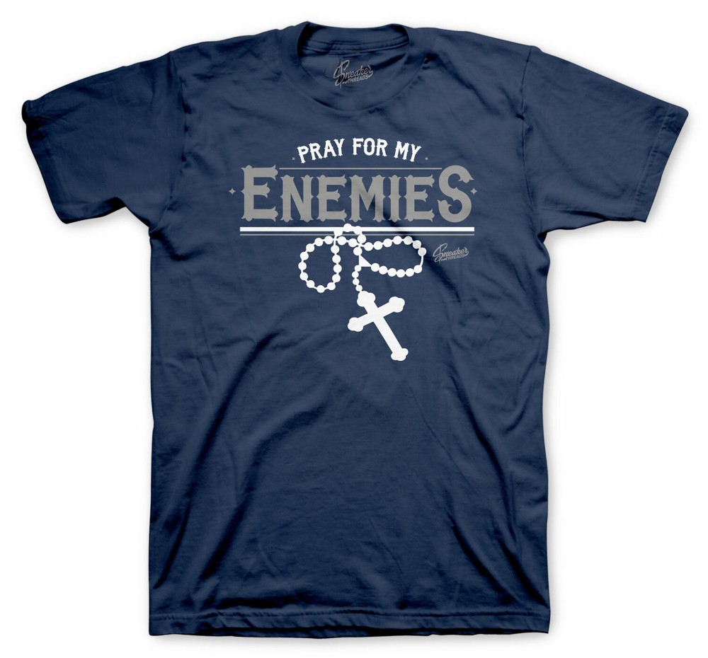 Shirt Match Jordan13 Flint Grey Shoes – Pray For My Enemies Tee