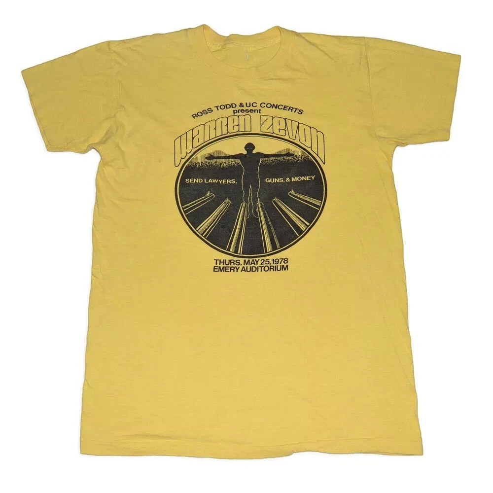 WARREN ZEVON SEND Lawyers, Money T Shirt ALL Size S-5XL