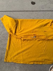 Vintage Y2K Nike Mini Swoosh Embroidered Yellow T-Shirt