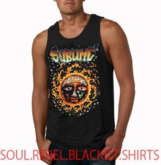 SUBLIME 40oz to freedom BLACK TANK TOP HEAVY METAL TRASH PUNK ROCK