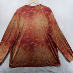 Reel Legends Reel-Tec Men’s Size XL Fish Print Crew-Neck T-Shirt