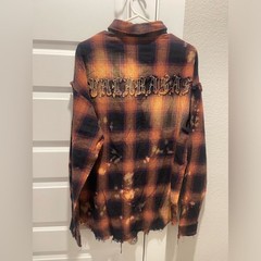 Valabasas v bleached men flannel shirt Sz L