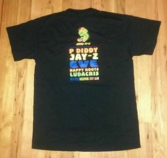 vintage Puff Daddy P Diddy Jay-Z Ludacris Rap Monster Jam t shirt L boston