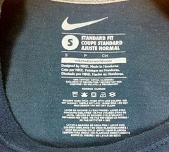 Nike “JUST DO IT” Navy Blue/ Red written Logo Sz Sm Pre-Owned Beautiful #55