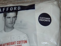 Stafford Premium Men Medium 4 Pack Short Sleeve Crew Neck T-Shirt Heavyweight