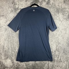 Tasc Shirt Mens M Blue Bamboo Cotton Blend Tagless Crew Performance Basic