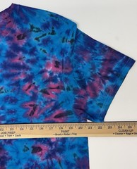 Gildan Handmade Tie Dye Unisex Adult T-Shirt Large Retro Razzle Dazzle Tee NEW