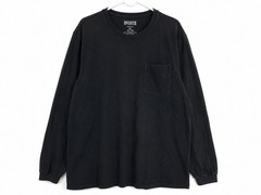 Duluth Trading Longtail T Shirt Mens XL Black Long Sleeve Pocket Crew Neck