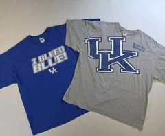 Lot 10 Men’s University of Kentucky Wildcats UK T-Shirts 2XL XXL Blue Gray