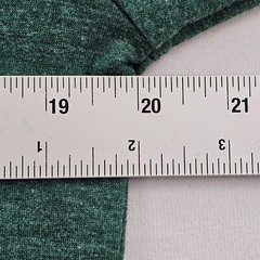 “Merry” Green Long Sleeve Cotton Blend Christmas T-Shirt Adult S