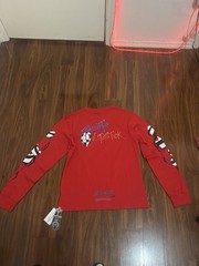 Chrome Hearts Spark The Heart Lipstick Graphic Logo Crew Neck T-Shirt Red L