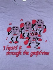 Vintage 80s California Raisins Through Grapevine Sleep Shirt Sz M Single Stitch