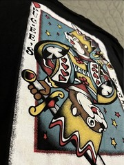 Buc-ee’s Black Long Sleeve Playing Card Graphic Tee King of Hearts Medium. New