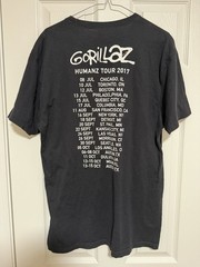 G Foot Gorillaz Humanz Tour 2017 Band Tee Promo Music Rare Large Black