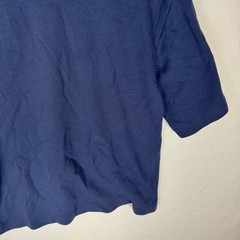Mode of One Mens Ottoman Tee Caspian Waters Navy Blue Ribbed T-Shirt Medium NEW