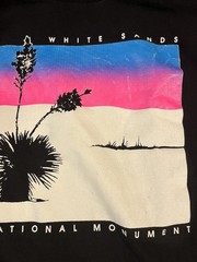 White Sands National Monument Graphic black Shirt L see pictures