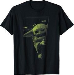 Star Wars: The Mandalorian Grogu Watching T-Shirt