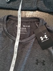 Under Armour Men’s Adult Size Small T Shirt, 2.0 Tech Tee 1326413, Charcoal Gray
