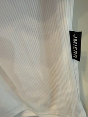 Lot Of 3 JMIERR White/Black/Blue Ribbed Curved Hem ShortSleeveT-Shirt Size L NWT