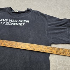 Vintage Y2K Have You Seen My Zombie Shirt Mens XL Black Horror Graphic Quote Tee