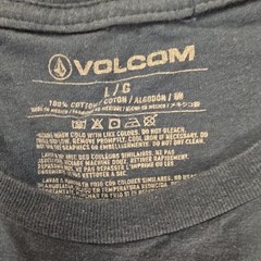 Volcom Blue Graphic Logo Crew Neck Short Sleeve Cotton Tee Men’s L