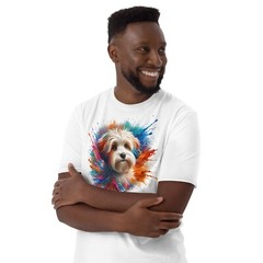 Colorful Havanese Dog Unisex T-Shirt | Vibrant Design | Short Sleeve Tee