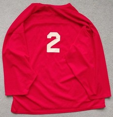 Mens XXL Vtg Red Hockey Jersey “Patrick’s” Canada Made Pit 29″ Length 35″ Stains