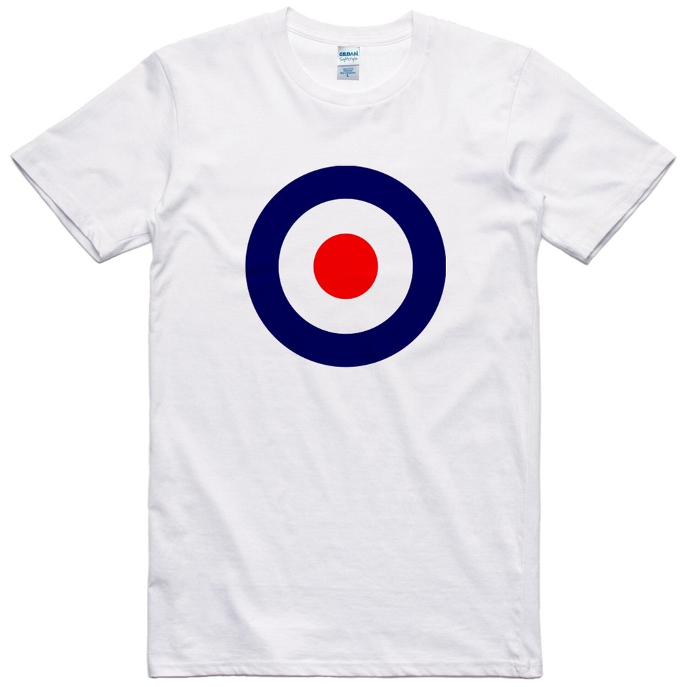Mod Target T Shirt Skooterboys Mens Era 1970’s Regular Fit 100% Cotton Tee