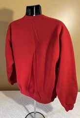Vintage Russell Athletic 90s Blank Red Pullover Sweatshirt Unisex Size M
