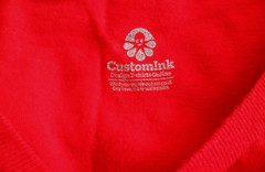 The Concert Tee, District, Custom Ink The Electric West Red GRAPHIC TEE , Size M