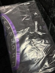 Sean John Vtg 90s Puff Daddy Rap Tee Shirt Size XXL Black Purple Logo
