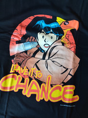 LEAVE IT TO CHANCE VINTAGE GRAPHITTI DESIGNS COMIC T SHIRT XL NEW