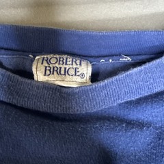 Vintage Robert Bruce Active Sport Tee Mens Blue White Double Cuff Xxl Pocket T