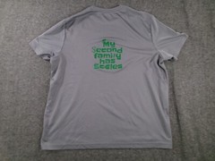 Animal Shirt Men XXL Gray My Second Family Has Scales Lightweight Breathable