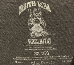 Death Row Records Black T-Shirt Crew Neck Graphic Size XXL Rap Gangsta EUC