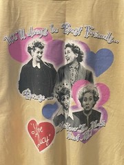 Vintage Y2K I Love Lucy “Best Friends” TV Show Shirt Large Bin 1