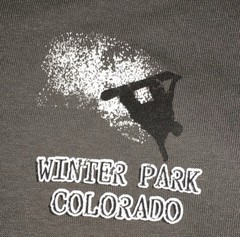 Winter Park Colorado Anvil Tear Away Label T-Shirt Size M