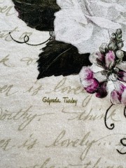 Vintage Glynda Turley Floral Flowers Artwork Quote Bible Graphic Tee Size Large