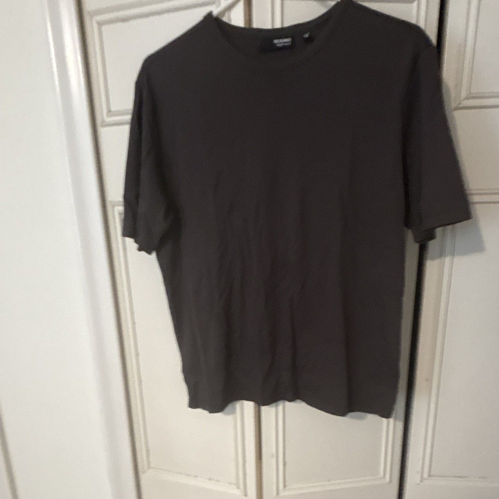 Murano Liquid Luxury Men’s Brown Cotton Crew Neck Short Sleeve T-Shirt Size M