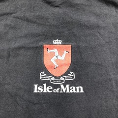 Vintage Manx TT Super Bike Shirt Mens Large Black Sega Oneita Isle Of Man 90s