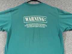 Arctic Cat Wildcat Shirt Large Teal Vintage Distressed Stain Single Stitch 90s