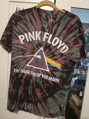 Pink Floyd Shirt Adult Medium Black Purple Dark Side Of The Moon Concert Mens M
