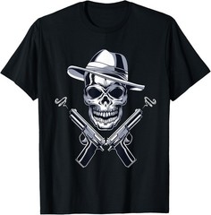 1920’s Great Gatsby Gangster with guns smoking Vintage 20’s T-Shirt