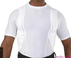 Unisex Lightweight Concealed Holster Tactical High Ammo Short Sleeved T-Shirt